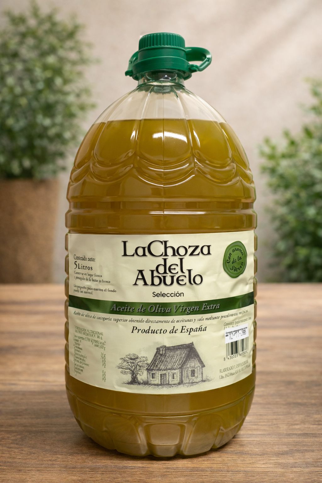 Aceite de Oliva Virgen Extra 5L Sin Filtrar| La Choza del Abuelo