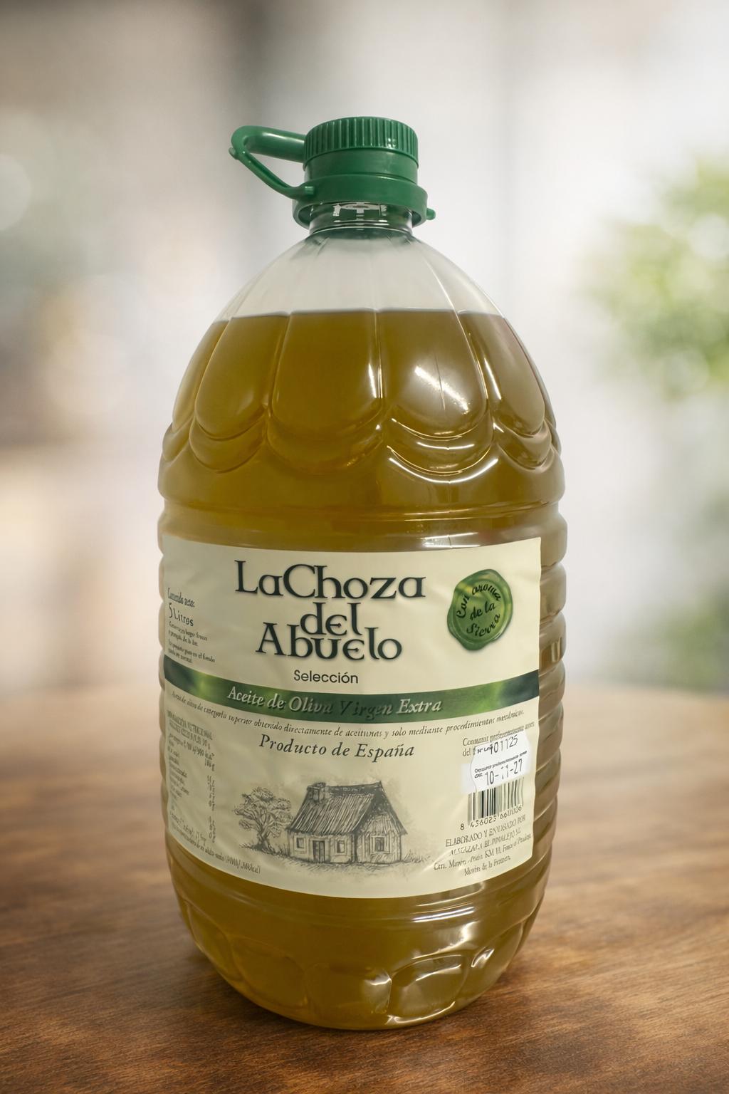 Aceite de Oliva Virgen Extra 5L Filtrado | La Choza del Abuelo